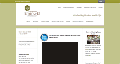 Desktop Screenshot of congregationemanuel.org