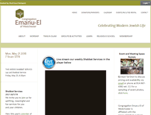 Tablet Screenshot of congregationemanuel.org